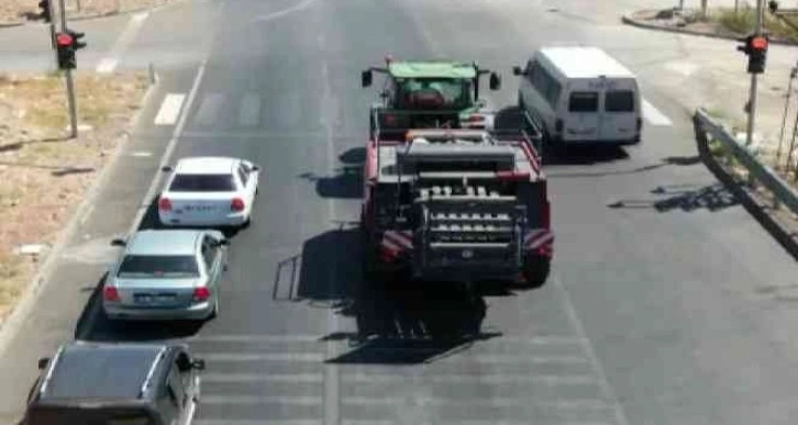 Gaziantep’te dron destekli trafik denetiminde 17 araca ceza