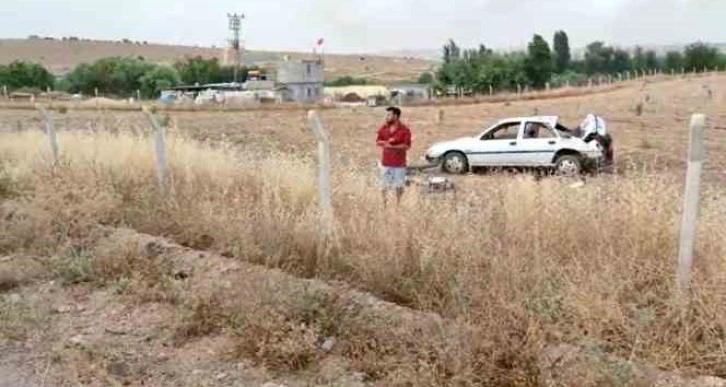 Gaziantep’te yoldan çıkan otomobil tarlaya uçtu: 1 yaralı