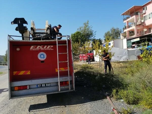 Gazipaşa'da bahçe yangını