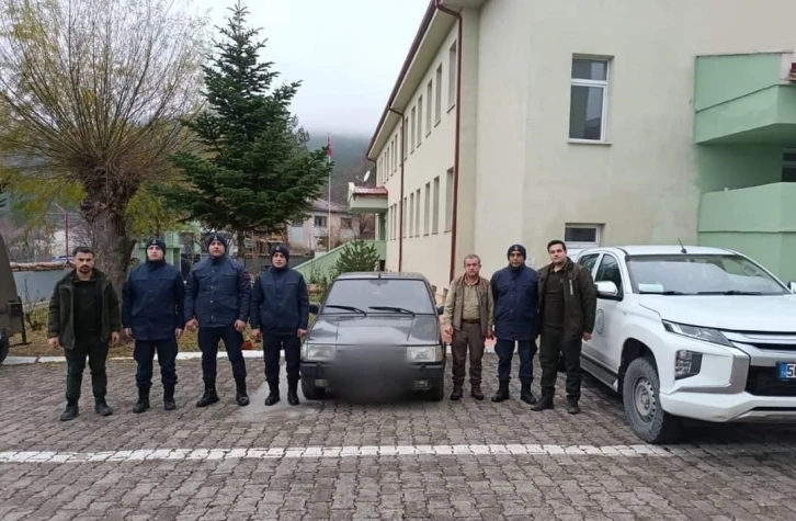 Gece avı yapan şahısların otomobiline el konuldu
