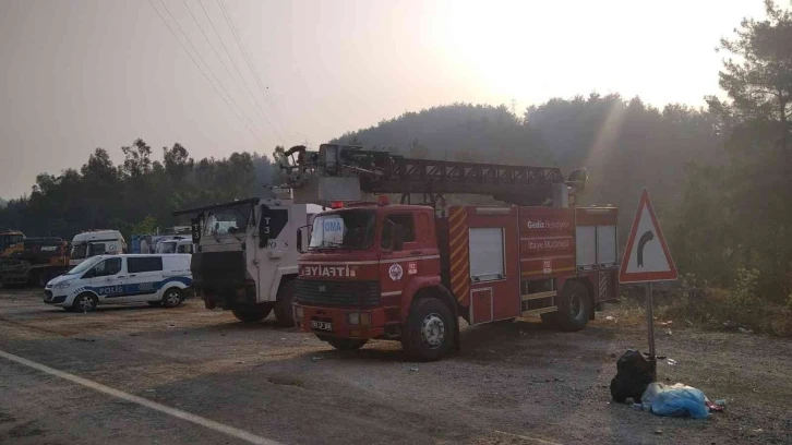 Gediz Belediyesi itfaiye ekibi Marmaris’te
