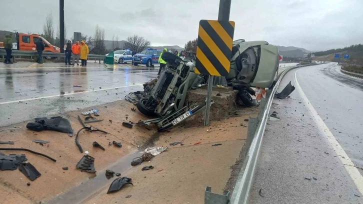 Gediz’de yağış kaza getirdi: 1 ölü
