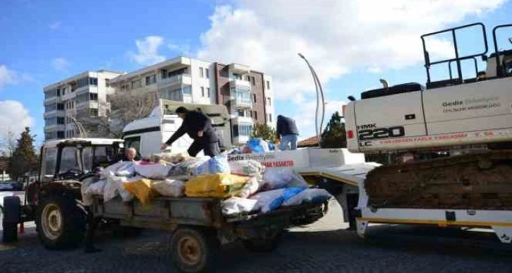 Gediz’den deprem bölgesine ekipman desteği