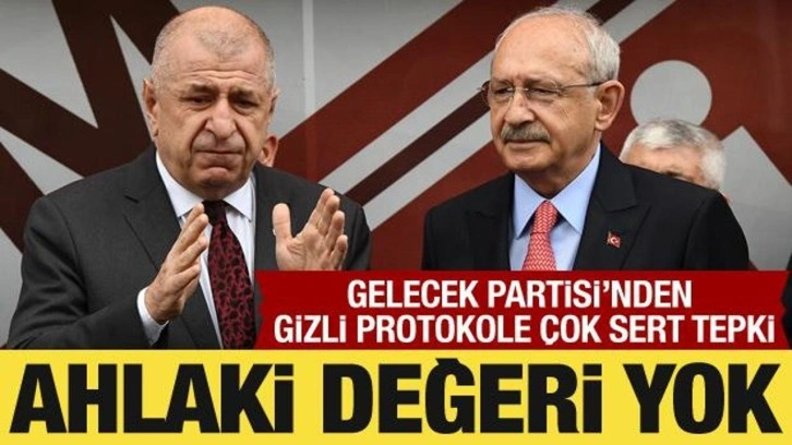 Gelecek Partisi'nden Kılıçdaroğlu ve Özdağ'a tepki: Ahlaki değeri yoktur!