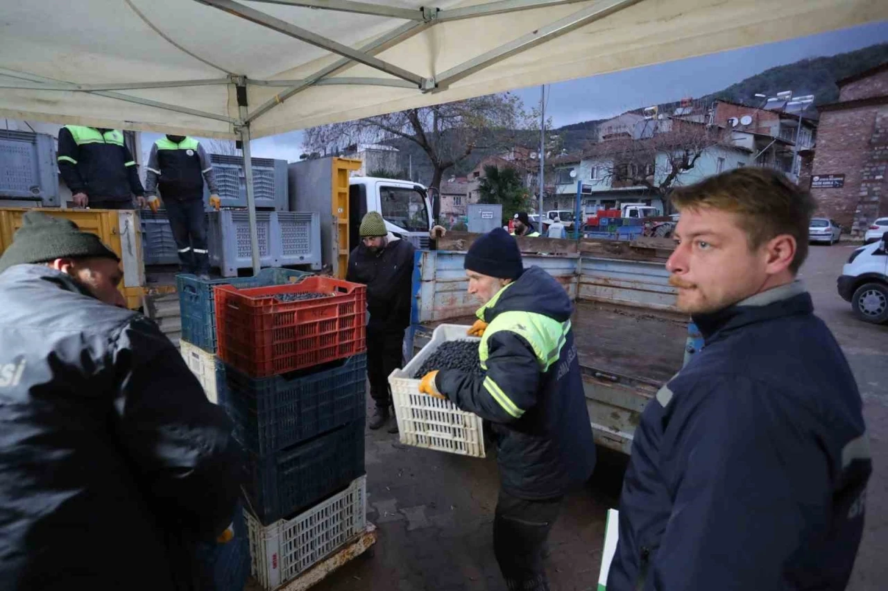 Gemlikli çiftçinin yüzü Gemlik Belediyesi’yle gülüyor
