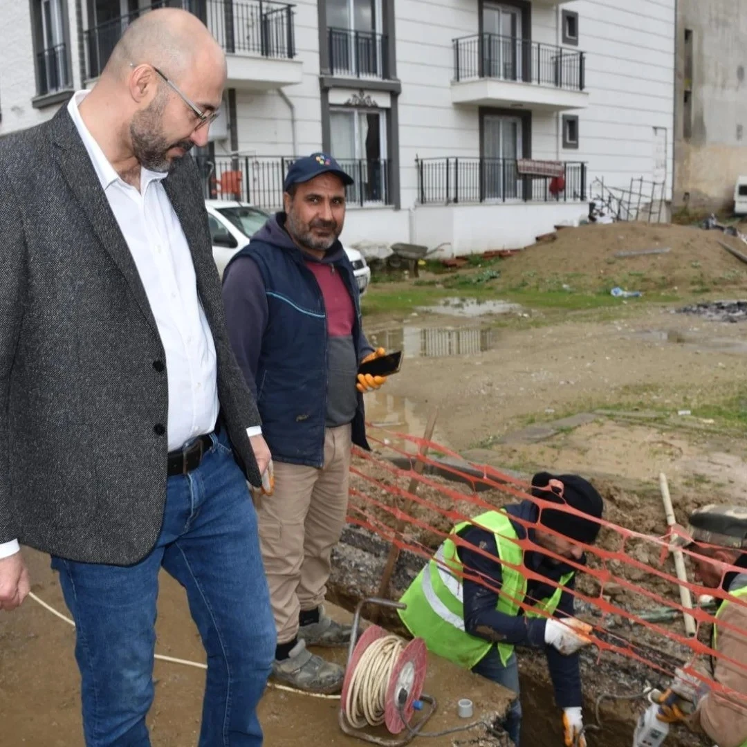 Germencik’te doğalgaz için ilk kazma vuruldu
