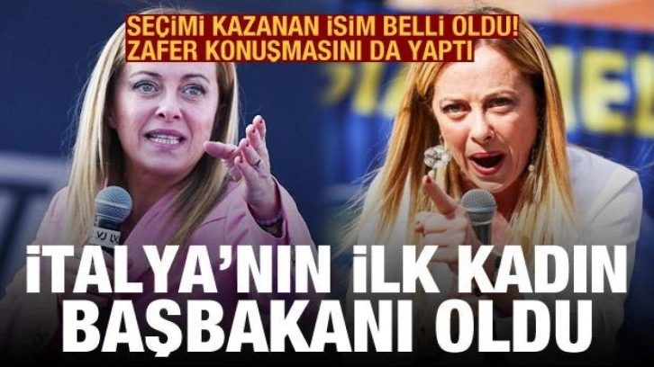 Giorgia Meloni, İtalya'nın ilk kadın başbakanı oldu