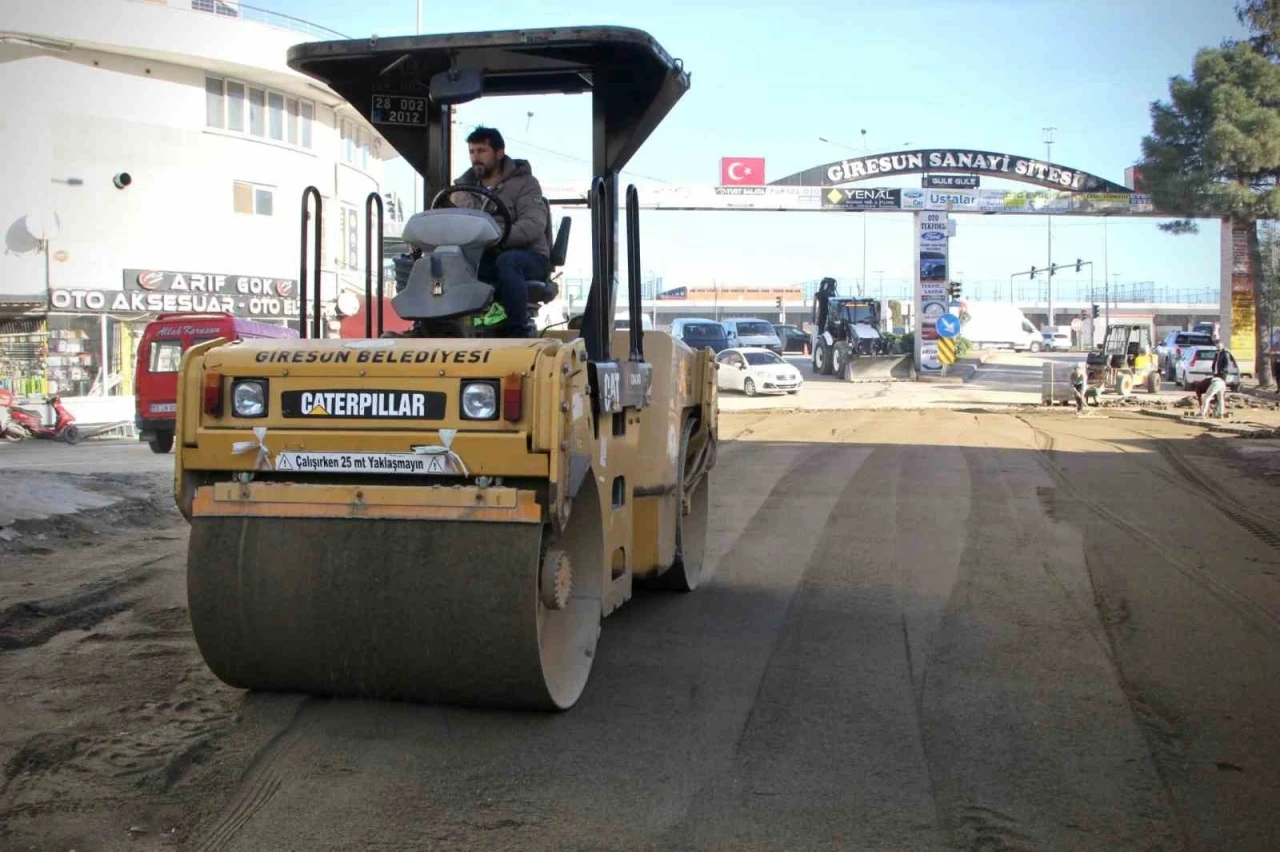 Giresun Belediyesi sanayi sitesinde altyapı ve üstyapı çalışması başlattı
