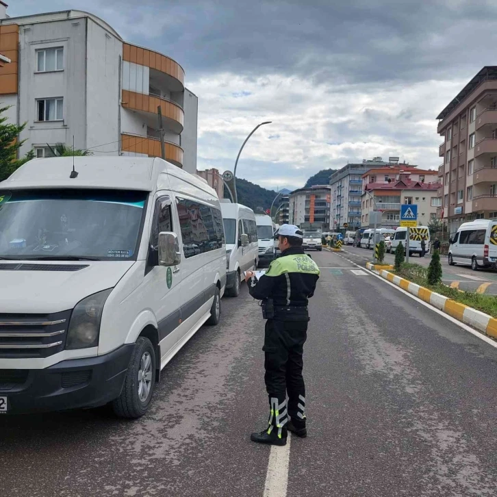 Giresun’da okul servisleri denetlendi
