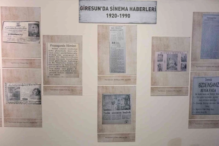 Giresun’un 76 yıllık sinema tarihi önce tez konusu oldu, sonra sergisi açıldı
