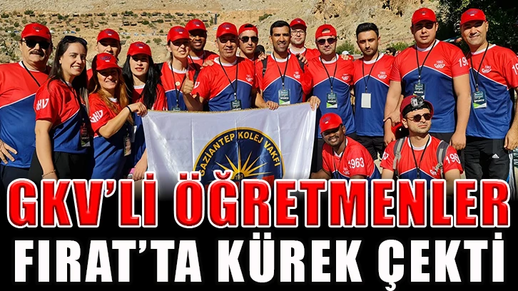 GKV’li öğretmenler Fırat’ta kürek çekti