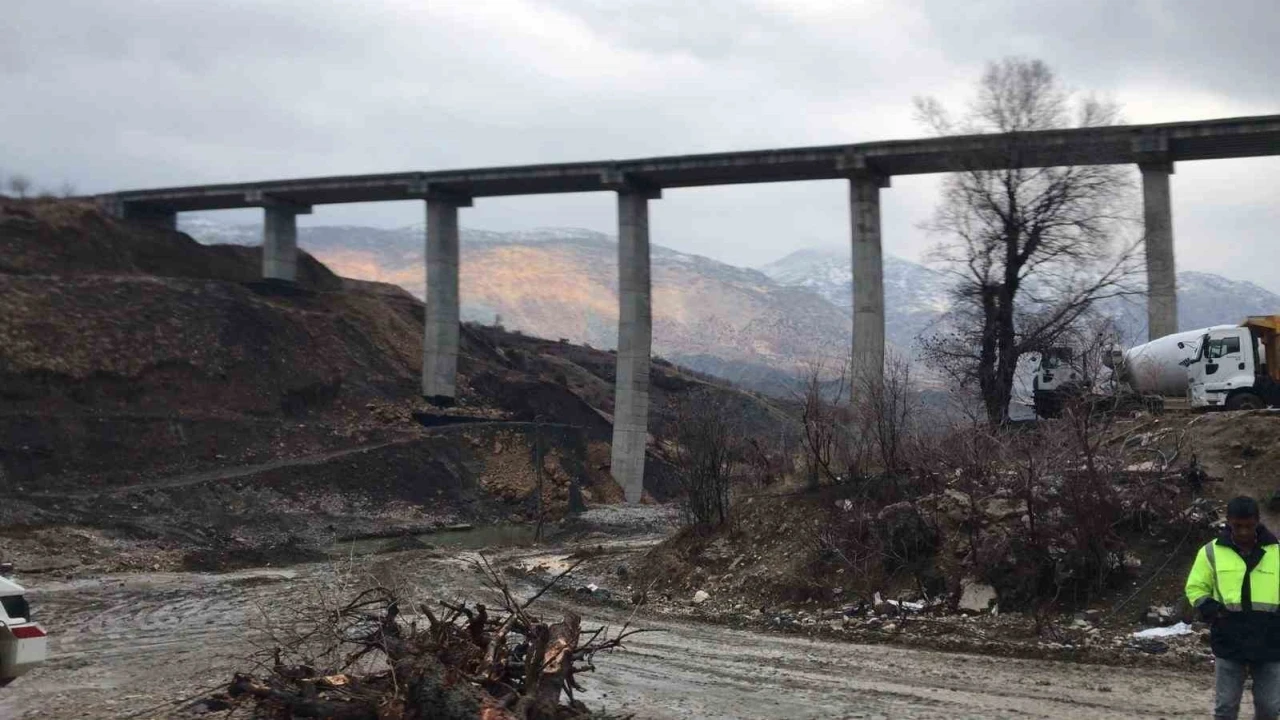 Gölbaşı Savran köyü viyadüğünde sona gelindi
