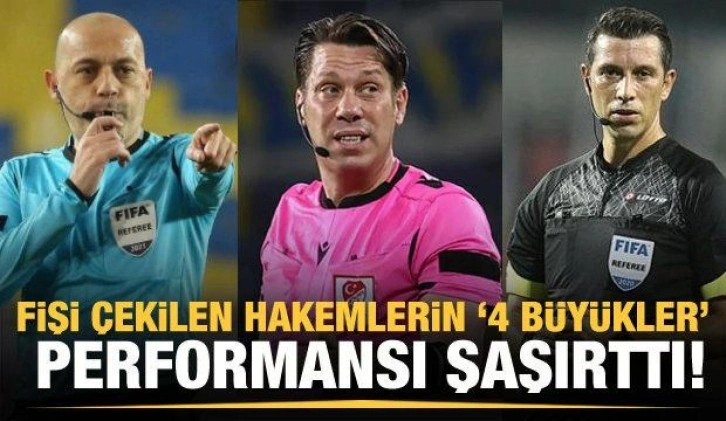 Görevine son verilen 13 hakemin '4 büyükler' karnesi!