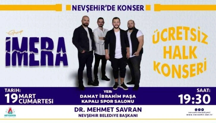 Grup İmera Nevşehir'de sahneye çıkacak