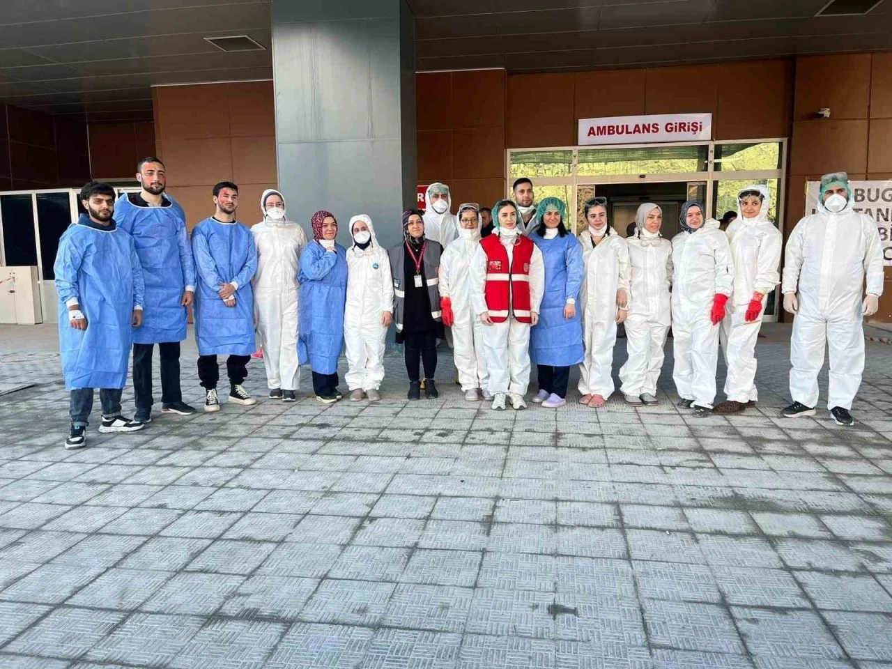 Gümüşhane Devlet Hastanesi’nde KBRN tatbikatı
