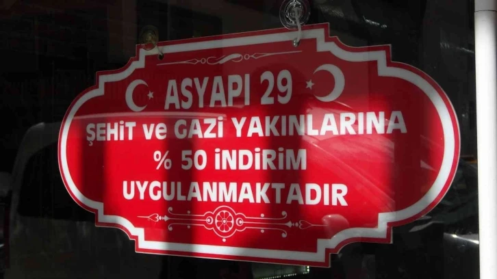 Gümüşhaneli esnaftan tüm Türkiye’ye "şehit yakınlarına indirim uygulayın" çağrısı

