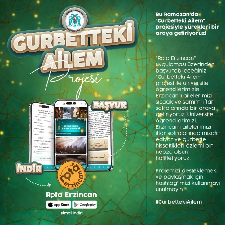 Gurbetteki öğrencilere aile ortamında iftar sofrası
