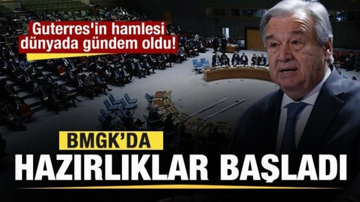 Guterres'in hamlesi dünyada gündem oldu! BMGK'da büyük hazırlık