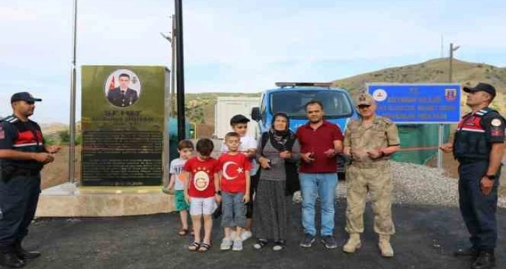 Güvenlik noktasına şehidin adı verildi