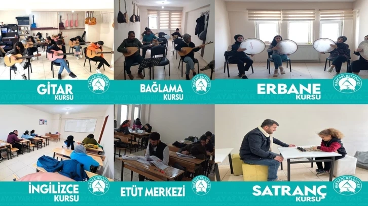 Hakkari Belediyesi bünyesinde 11 dalda kurs veriliyor
