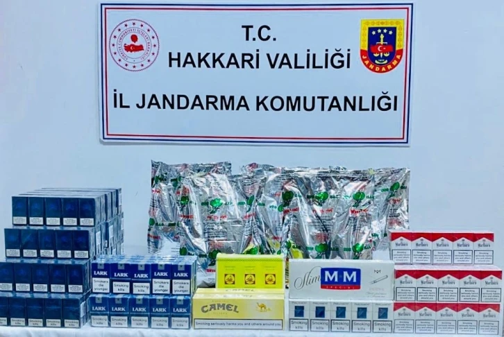 Hakkari’de 50 paket sigara ele geçirildi
