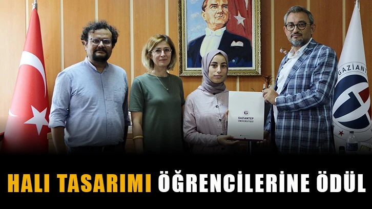 Halı tasarımı öğrencilerine ödül