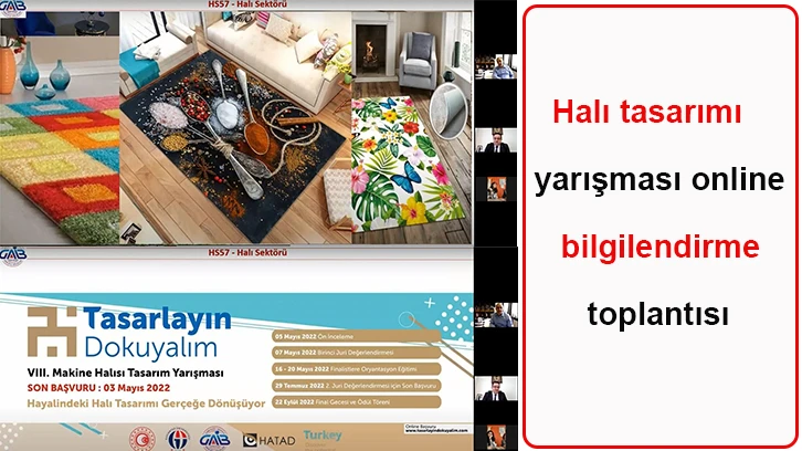 Halı tasarımı yarışması online bilgilendirme toplantısı