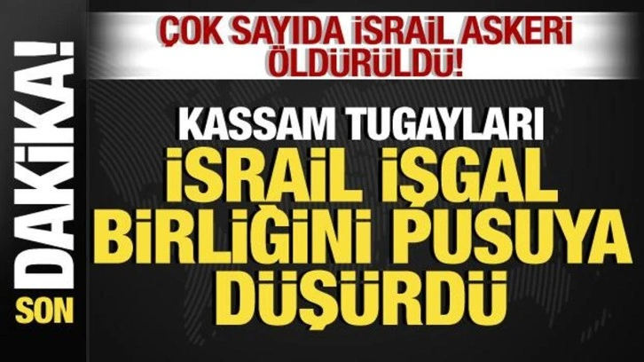 Hamas, İsrail askeri birliğini pusuya düşürdü! Çok sayıda İsrail askeri öldürüldü!