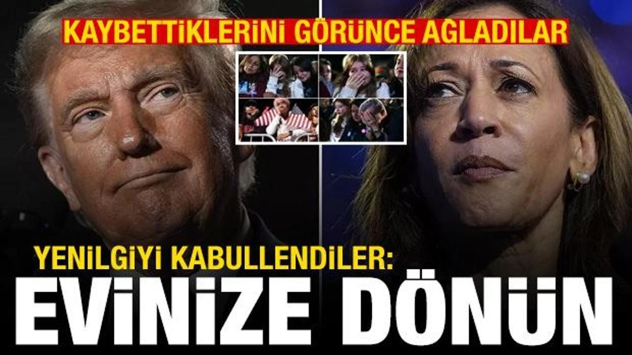 Harris destekçileri ağladı! Yenilgiyi kabul ettiler: Evinize dönün