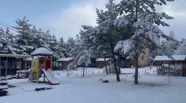 Hasretle beklenen kar bahara günler kala yağdı
