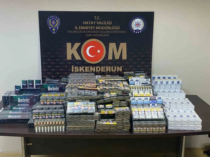 Hatay’da 2 bin 50 paket kaçak sigara ele geçirildi
