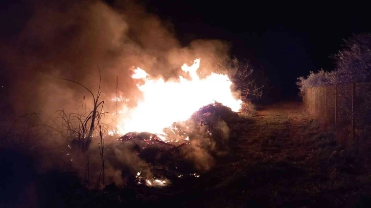 Hatay’da 3 ayrı noktada sazlık yangını
