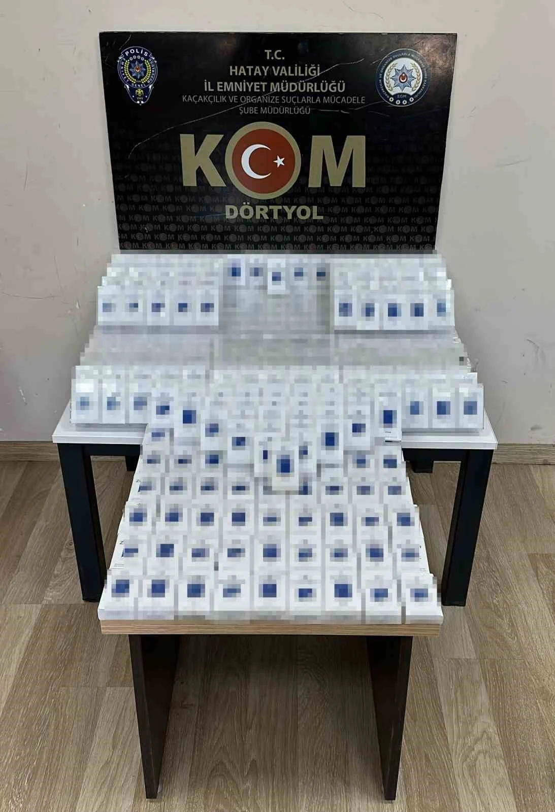 Hatay’da 550 paket kaçak sigara ele geçirildi
