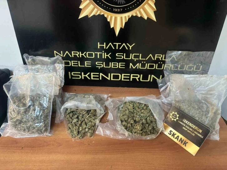 Hatay’da 9 kilo 300 gram skank ele geçirildi
