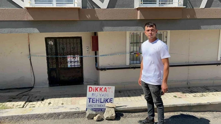 Hatay’da boşaltılan bina sakini: "Mağduriyetimiz giderilsin"
