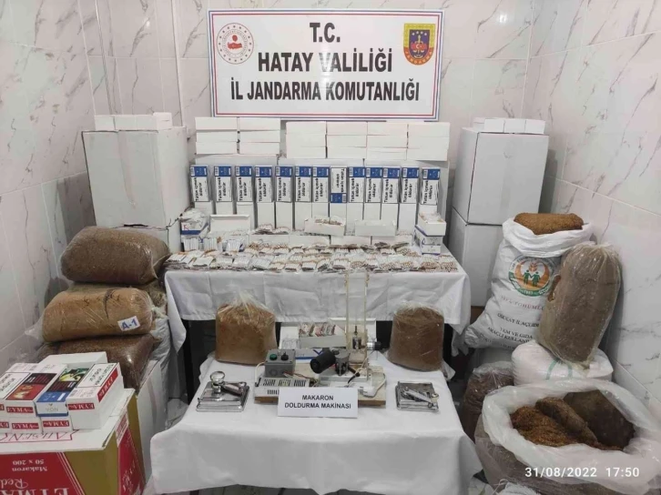 Hatay’da kaçak sigara ve tütün operasyonu
