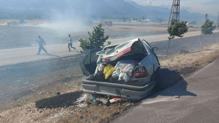 Hatay’da saman yangını zincirlemeye kazaya neden oldu: 10 yaralı
