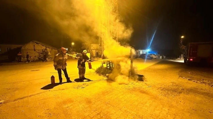 Hatay’da trafoda çıkan yangın söndürüldü
