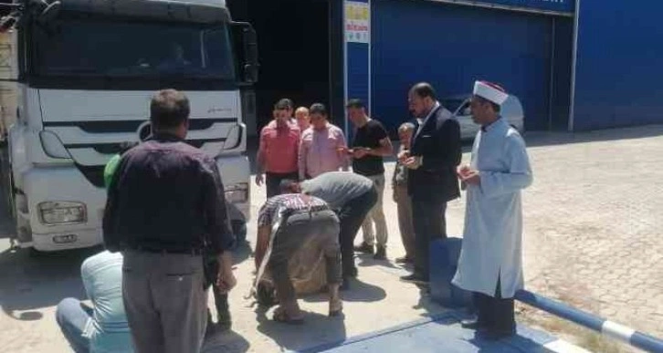 Hatay’da buğday hasadı dualarla başladı