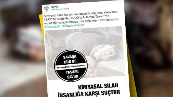 HDP'den 'kimyasal' provokasyon! 33 yıl önceki fotoğrafla TSK'ya iftira