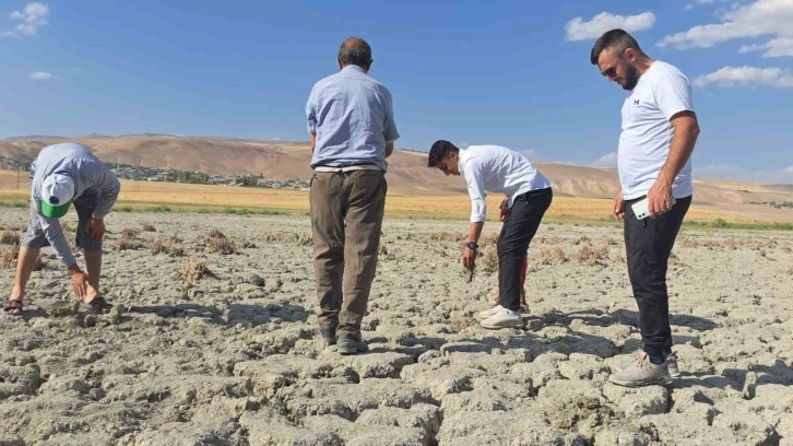 Heybeli Gölü kuraklık nedeniyle tamamen kurudu
