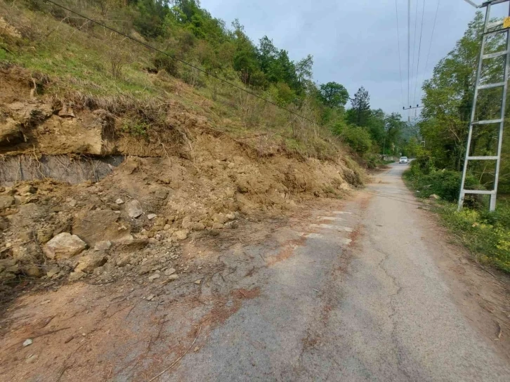 Heyelandan yolu kapanan köylüler yolun yapılmasını istedi
