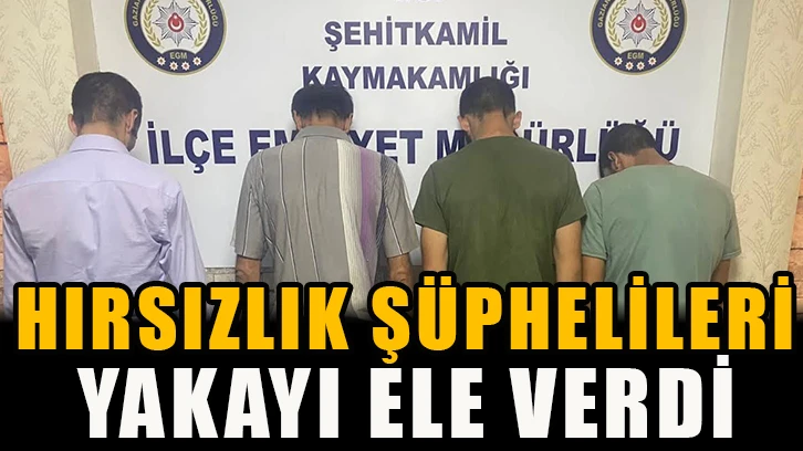 Hırsızlık şüphelileri yakayı ele verdi