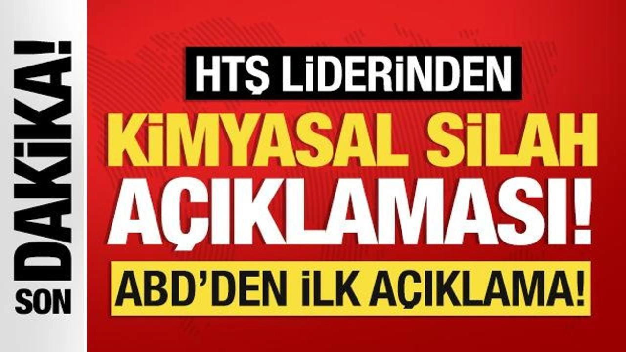 HTŞ liderinden kimyasal silah açıklaması!