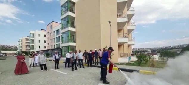 Huzur evlerinde doğal afet tatbikatları düzenlendi
