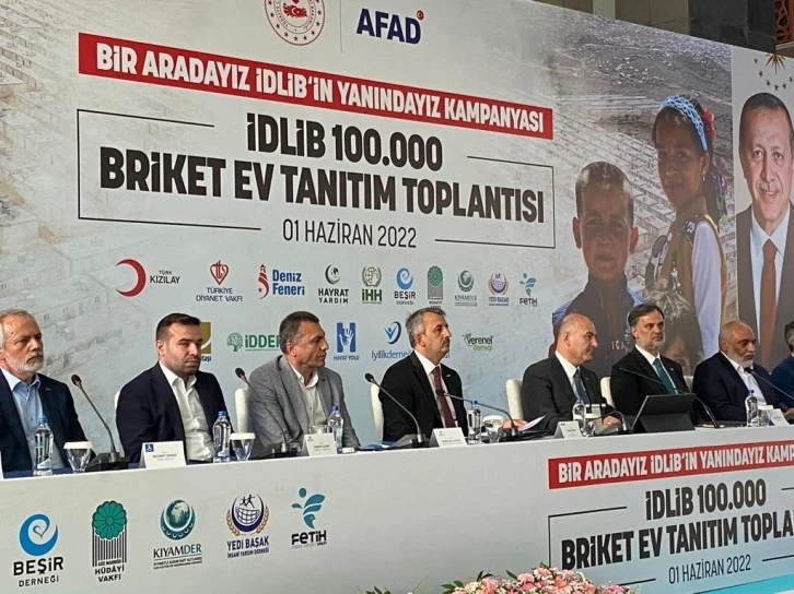 İçişleri Bakanı Soylu: “100 bin briket ev hedefine adım atıyoruz”
