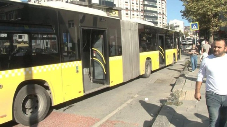 İETT otobüsünde yangın paniği