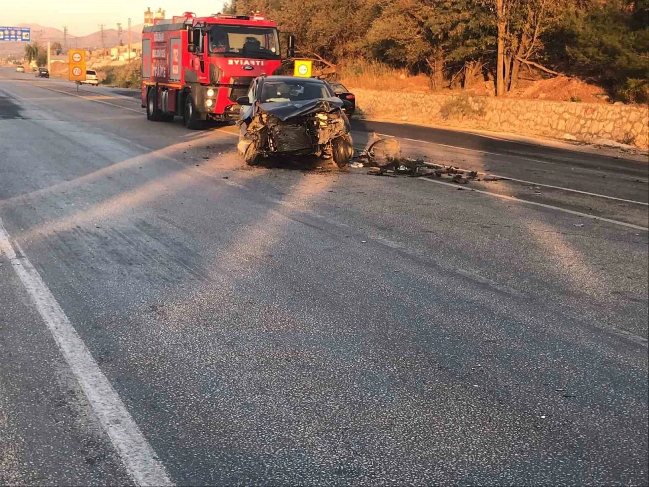 İki otomobil çarpıştı 1 yaralı
