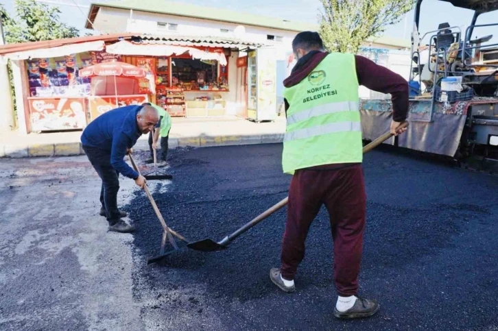 İki sokağa 640 ton asfalt
