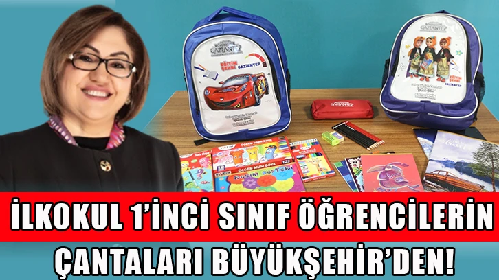 İlkolul 1’inci sınıf öğrencilerin çantaları büyükşehir’den!